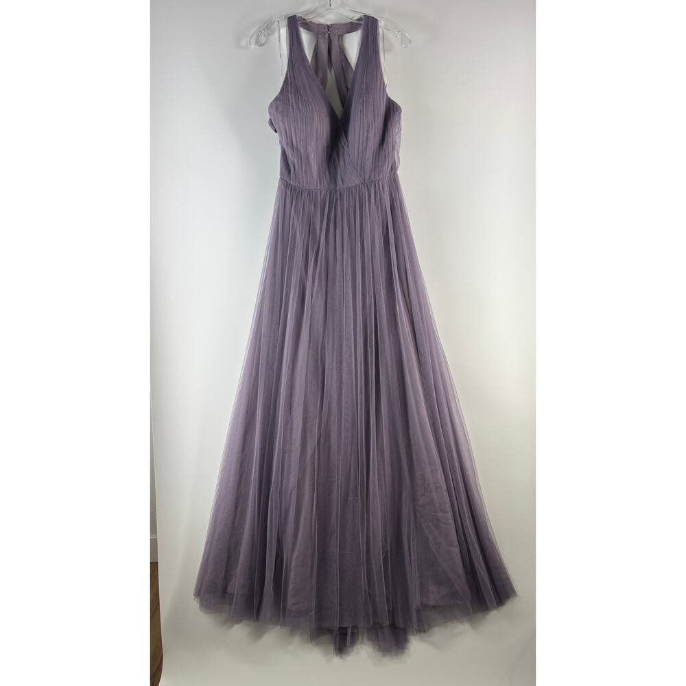 Wtoo Watters Dress Women's 14XL Lavender Purple Long Formal Tulle Whimsy NEW